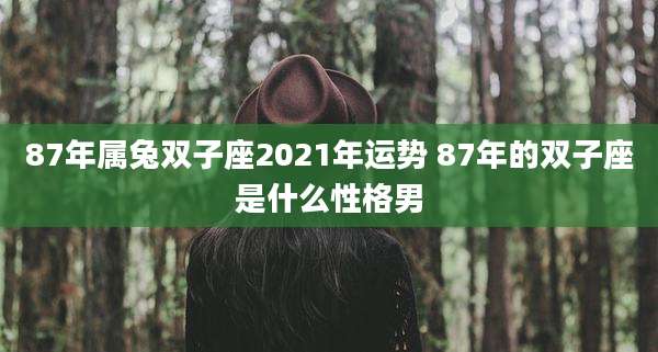 87年属兔双子座2021年运势 87年的双子座是什么性格男