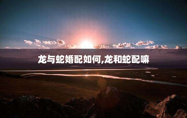 龙与蛇婚配如何,龙和蛇配嘛