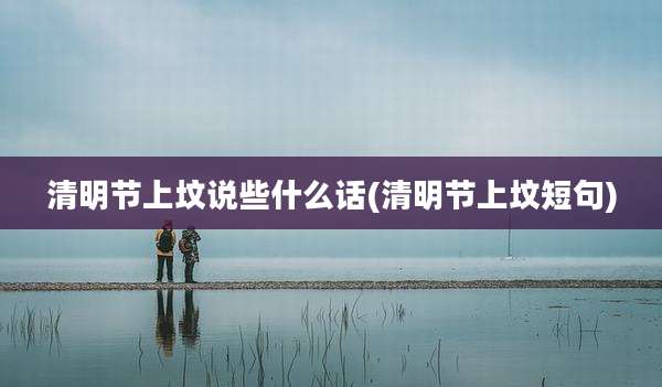 清明节上坟说些什么话(清明节上坟短句)