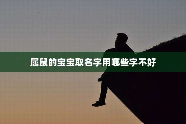 属鼠的宝宝取名字用哪些字不好