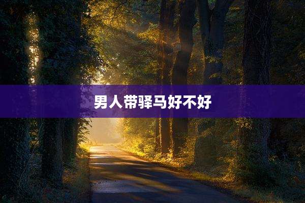 男人带驿马好不好