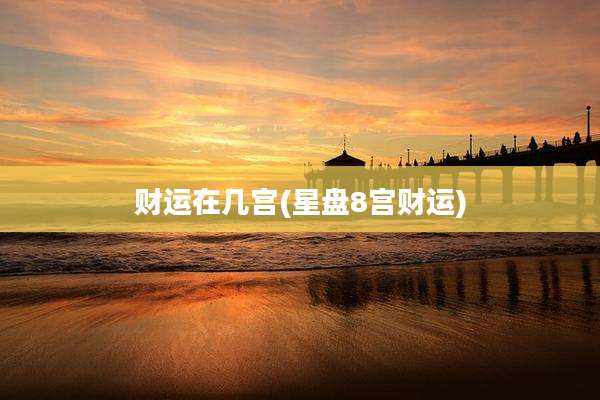 财运在几宫(星盘8宫财运)