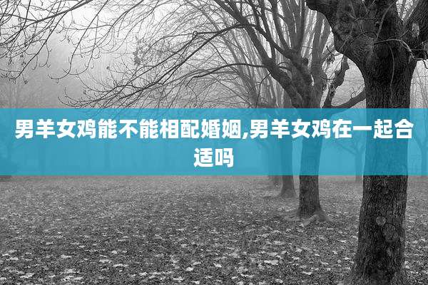 男羊女鸡能不能相配婚姻,男羊女鸡在一起合适吗