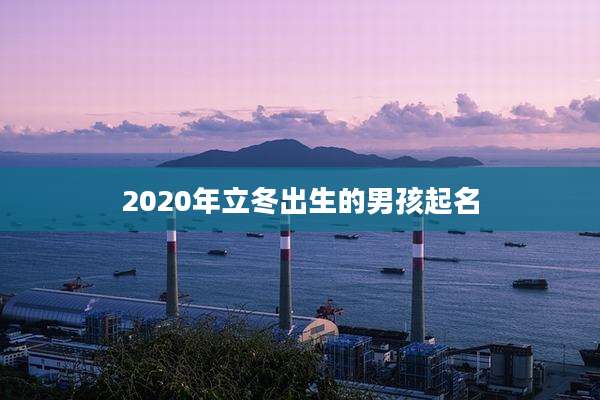 2020年立冬出生的男孩起名