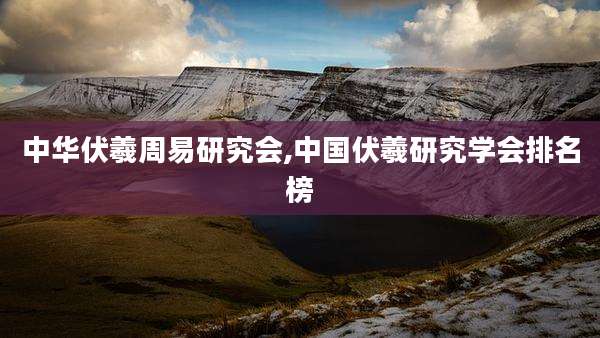 中华伏羲周易研究会,中国伏羲研究学会排名榜