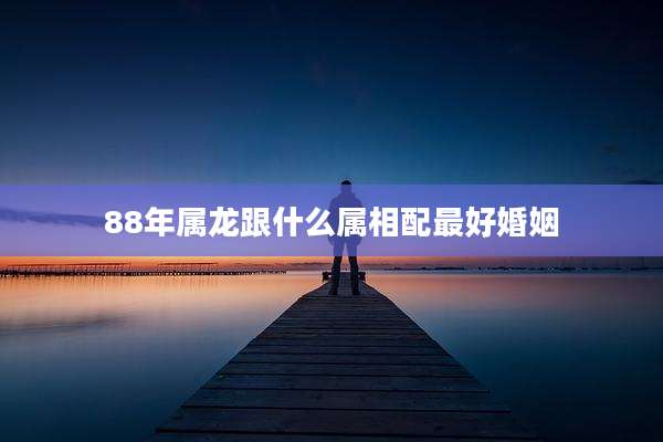 88年属龙跟什么属相配最好婚姻