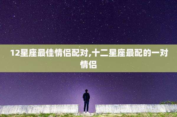 12星座最佳情侣配对,十二星座最配的一对情侣