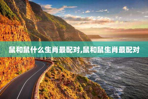 鼠和鼠什么生肖最配对,鼠和鼠生肖最配对