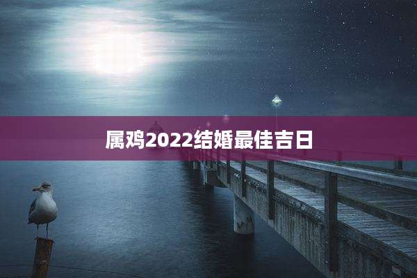 属鸡2022结婚最佳吉日