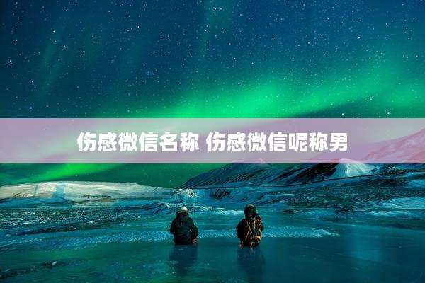 伤感微信名称 伤感微信呢称男