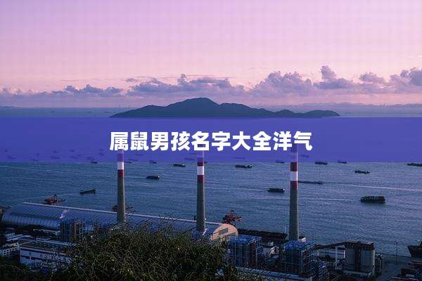 属鼠男孩名字大全洋气