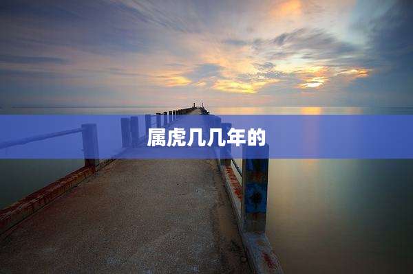属虎几几年的