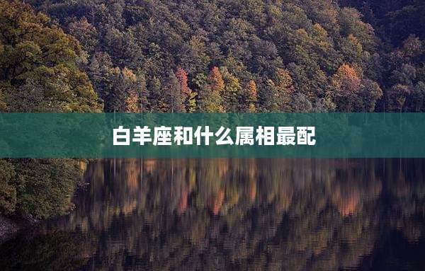 白羊座和什么属相最配