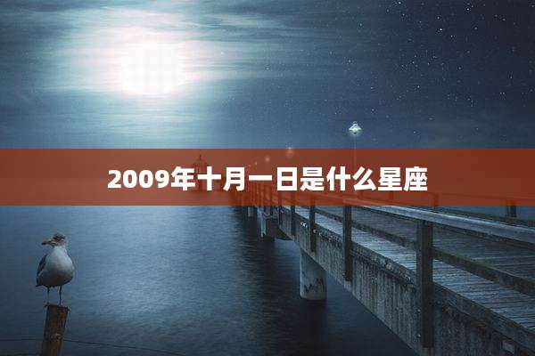 2009年十月一日是什么星座