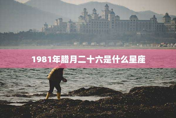 1981年腊月二十六是什么星座