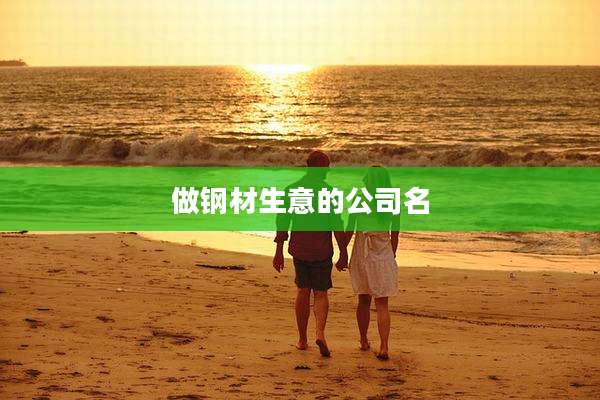 做钢材生意的公司名