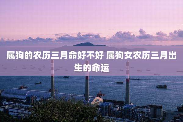 属狗的农历三月命好不好 属狗女农历三月出生的命运