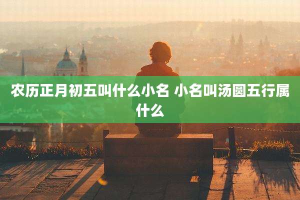 农历正月初五叫什么小名 小名叫汤圆五行属什么