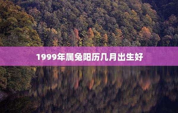 1999年属兔阳历几月出生好