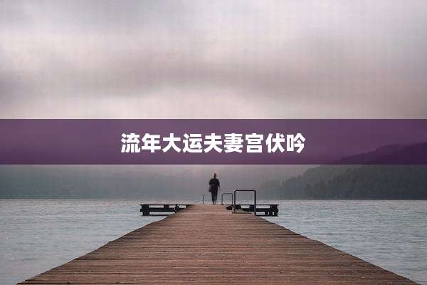 流年大运夫妻宫伏吟