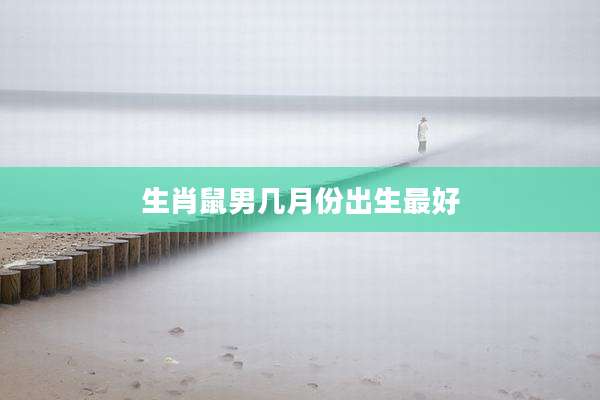 生肖鼠男几月份出生最好