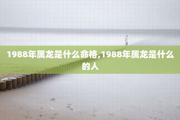 1988年属龙是什么命格,1988年属龙是什么的人