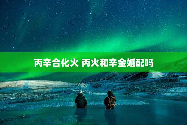 丙辛合化火 丙火和辛金婚配吗