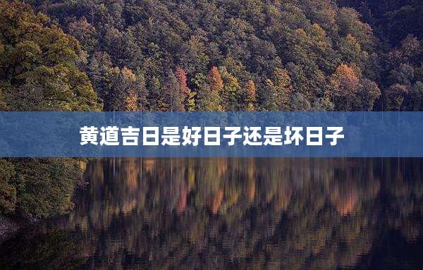 黄道吉日是好日子还是坏日子