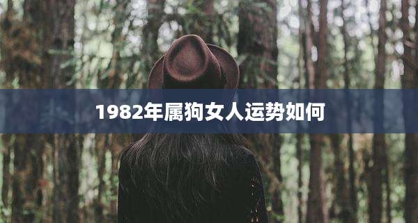 1982年属狗女人运势如何