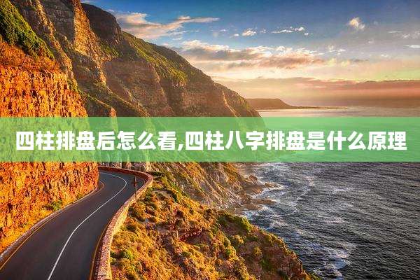 四柱排盘后怎么看,四柱八字排盘是什么原理