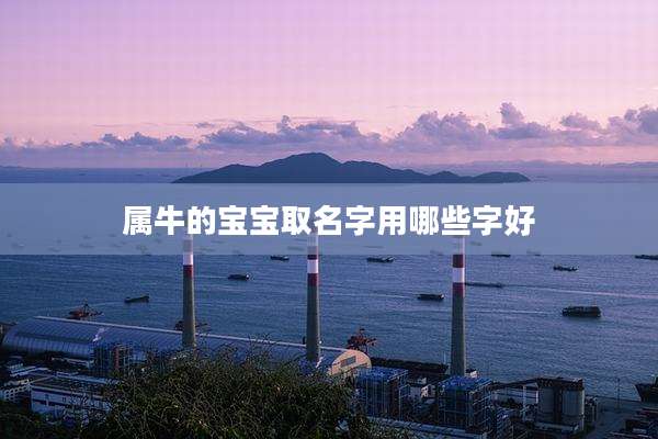 属牛的宝宝取名字用哪些字好