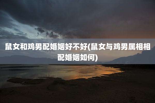 鼠女和鸡男配婚姻好不好(鼠女与鸡男属相相配婚姻如何)