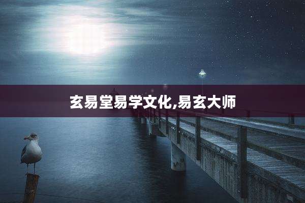 玄易堂易学文化,易玄大师