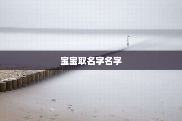 宝宝取名字名字