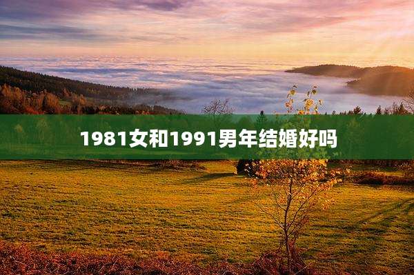 1981女和1991男年结婚好吗