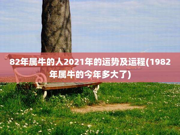 82年属牛的人2021年的运势及运程(1982年属牛的今年多大了)
