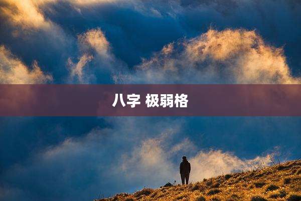 八字 极弱格