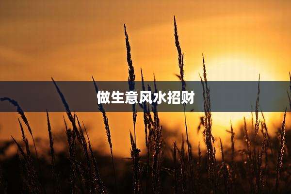 做生意风水招财
