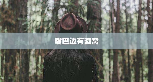 嘴巴边有酒窝