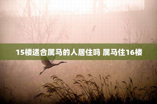 15楼适合属马的人居住吗 属马住16楼