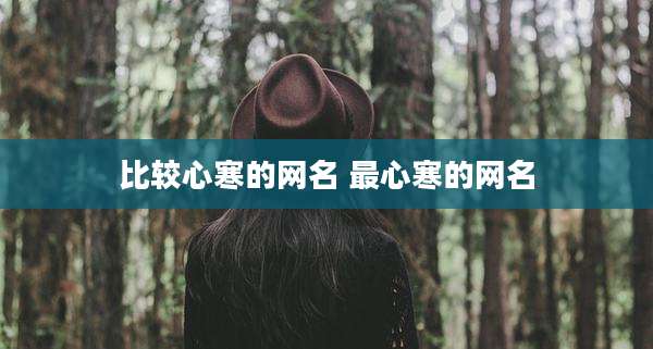 比较心寒的网名 最心寒的网名