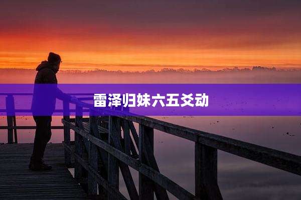 雷泽归妹六五爻动
