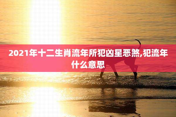 2021年十二生肖流年所犯凶星恶煞,犯流年什么意思