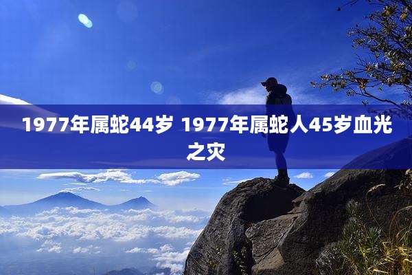 1977年属蛇44岁 1977年属蛇人45岁血光之灾