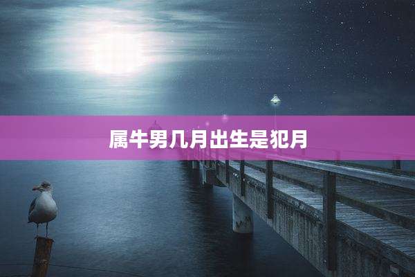 属牛男几月出生是犯月