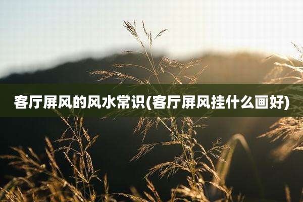 客厅屏风的风水常识(客厅屏风挂什么画好)