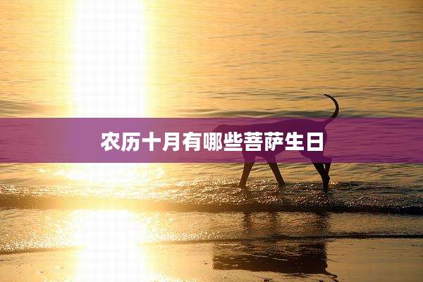 农历十月有哪些菩萨生日