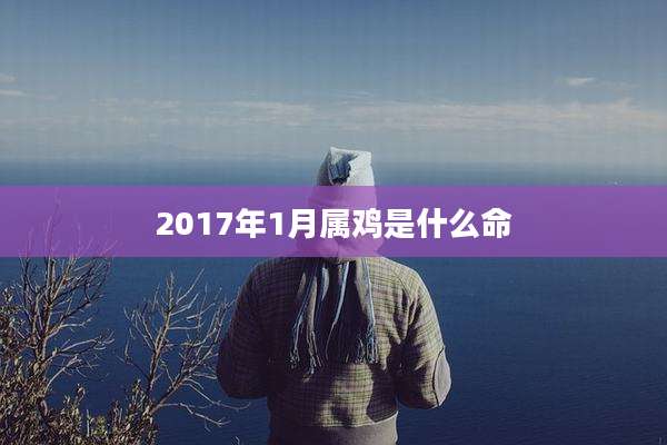 2017年1月属鸡是什么命