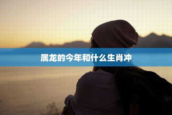 属龙的今年和什么生肖冲