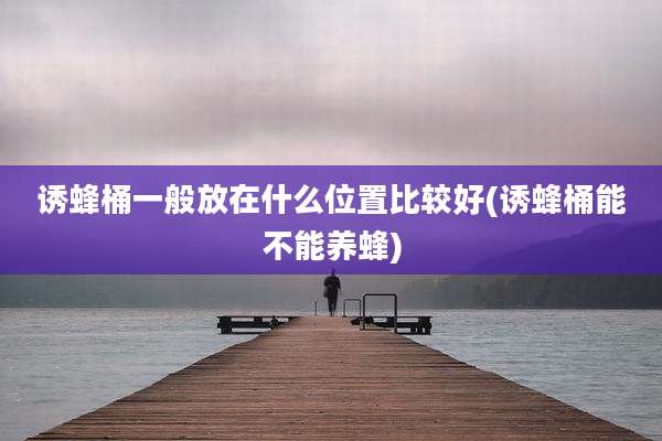 诱蜂桶一般放在什么位置比较好(诱蜂桶能不能养蜂)